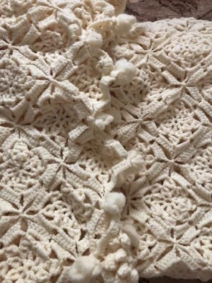 Funda de abalorios hecha a mano Queen King size algodón OBRA MAESTRA. PRECIOSO. Foto 1 de 4