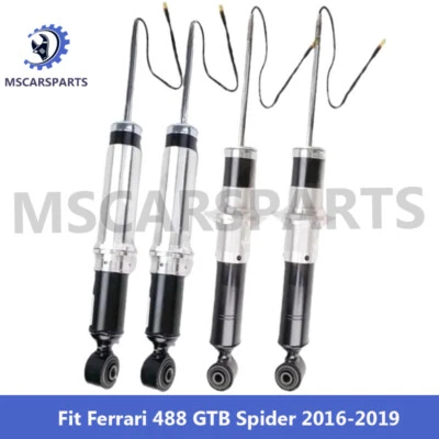 4X Front Rear Magnetic Shock Absorber Struts Fit Ferrari 488 GTB Spider 2016-19 - Image 1 of 4