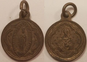 Médaille Religieuse, Jésus & Marie, 19° siècle !! - Picture 1 of 1