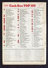 BOITE CASH BOITE originale 14/08/1965 vintage TOP 100 graphique SONNY & CHER, ROLLING STONES