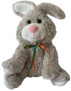 "Dan Dee Conejo de Pascua Peluche Gris Suave Animal de Peluche Conejo Juguete 9" - Imagen 1 de 14