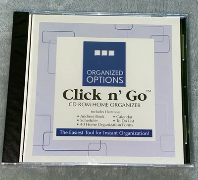 Organized Options Click N Go CD ROM Home Organizer 2002 - Image 1 of 4