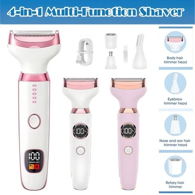 Women's Body Trimmer Painless Grooming Leg Face Hair Removal Wet and Dry Shaver - image 1 of 4