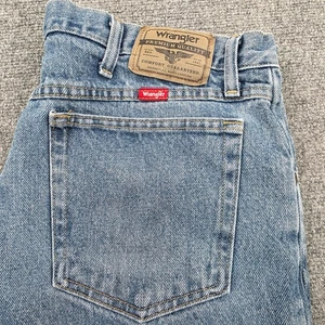 Wrangler Premium Qualität Herren helle Waschung gerades Bein Denim Jeans Größe 35x31 - Bild 1 von 8