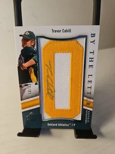 2009 SP Authentic By the Letter Rookie Signatures Trevor Cahill Letter O 40/85 - Picture 1 of 2