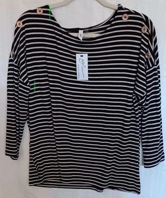NY Collection Women Long Sleeve Blouse Top Size PL NWT - Image 1 of 4