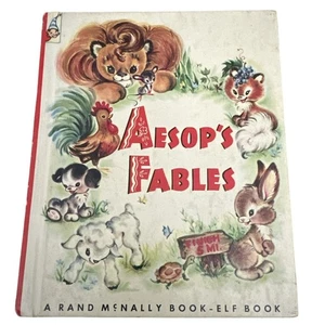 Vintage 46325 Aesop’s Fables Rand McNally-Elf 1953 #463 12 Geschichten - Bild 1 von 3