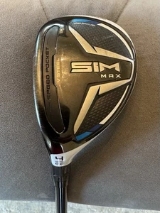 Left Handed TaylorMade Sim Max 4 Hybrid 22* Ventura Reg Graphite VERY GOOD - Picture 1 of 5