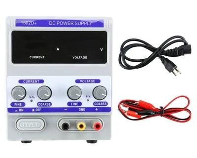 Fuente de alimentación 0-2A 0-15V CC 1502D+ Pantalla LED para reparación de teléfonos móviles Prueba de alimentación Foto 1 de 4