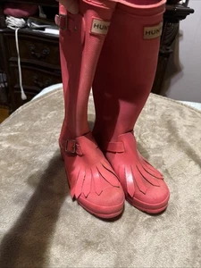 Hunter Boots Mujer 4 M Rosa Alto Botas de Goma - Imagen 1 de 16