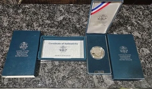 1990 U.S. Mint Eisenhower Centennial Proof Silver Dollar, 90% Silver, OGP - Picture 1 of 3