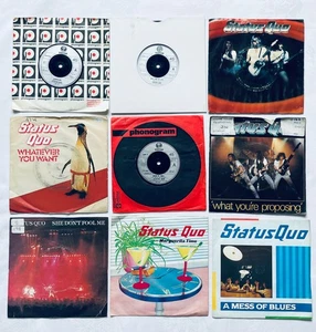 9 STATUS QUO 7" Singles Caroline, Wild side of Life, Accident Prone, etc 1973-83 - Picture 1 of 11