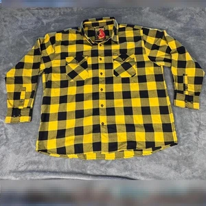 Dixxon Flanell Ruckus Wu Tang 4XL gelb schwarz Buffalo kariert D-Tech Hemd FS - Bild 1 von 6