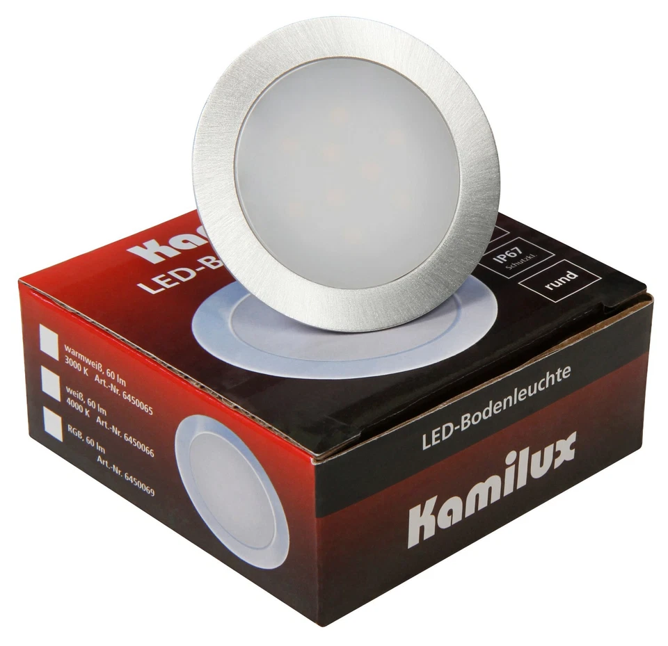 Floor 12v LED Boden KÃ¼chen Einbaustrahler Einbauleuchte Einbauspot begehbar Ip67