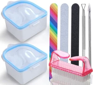 Nail Soaking Bowl Polish Remover Tray Manicure Spa Tool - Picture 1 of 7