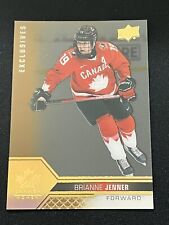 2022 Team Canada Juniors Brianne Jenner Exclusives Clear Cut Gold Super SP Rare