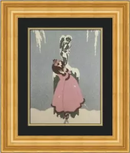 Erte The End of Romance Custom Framed Print FREE SHIPPING - Picture 1 of 2