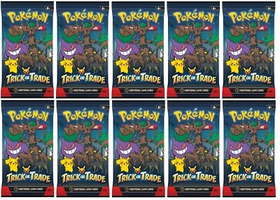 Pokemon 10x Trick or Trade 2024 Booster NUEVO - Halloween Special Set TCG inglés