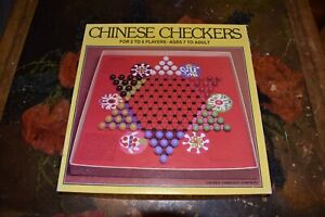Vintage 1981 Chinese Checkers - Whitman No 4217 Glass Marbles