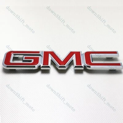 X1 Red FRONT GRILLE  BADGE EMBLEM 1999-2007 SIERRA 2007-2015 ACADIA 22761717 - Image 1 of 4