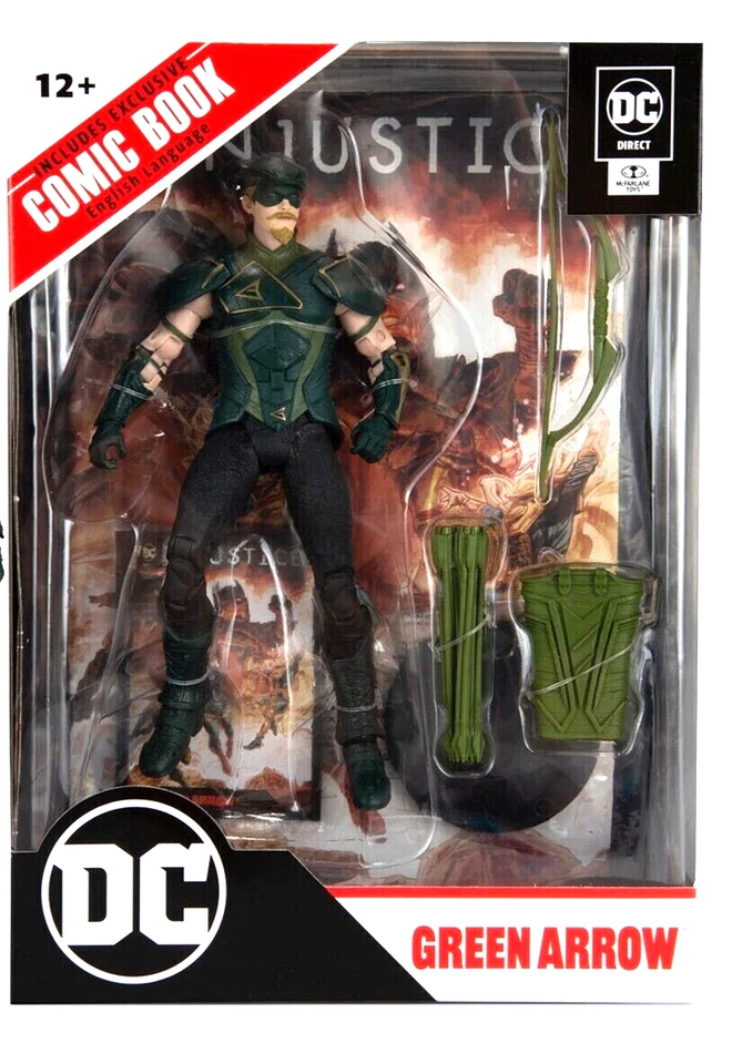 GREEN ARROW 7" DC direct page punchers MCFARLANE injustice 2 figure NEW - Imagem 1 de 1