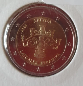 2 EUROS COMMEMORATIVE LETTONIE 2020 - CERAMIQUE LETTONE - Picture 1 of 2
