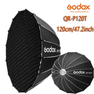 Godox QR-P120T 120cm Parabolic Softbox Quick Release Light Diffuser+Honeycomb Gr - Picture 1 of 10