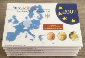 💥☘️🍄 KURSMÜNZENSERIE Euro-Münzen 🍄☘️🍄 KMS 2007 Prägestätte A-D-F-G-J 🍄☘️💥 - Bild 1 von 5
