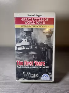 Reader's Digest Great Battles of WW2 Victory in The Pacific Vol. 1 VHS Tape - Picture 1 of 2
