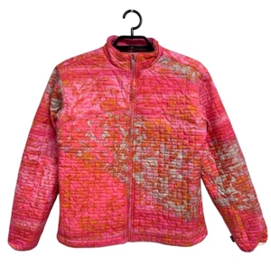 Obermeyer weather system Junior quilted jacket multicolor zip up size 18 Juniors - Picture 1 of 16