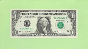 1977A ..UNCIRC $1 H 6420 6420 C .... REPEATER NOTE '6420' - Picture 1 of 2