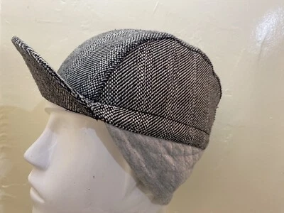 Winter Cycling Cap Wool Fabric Color Gray - Image 1 of 4