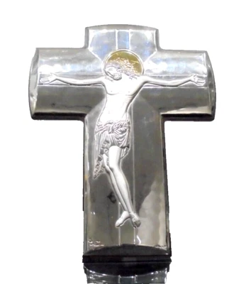 CROCEFISSO CRISTO ARGENTO FANTIN - Immagine 1 di 3