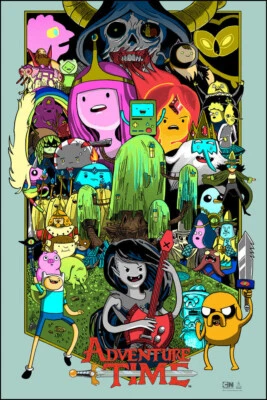 Adventure Time by Tim Doyle SIGNED Screen Print Poster Art MINT - Image 1 of 4