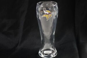 Logo Brands NFL Minnesota Vikings 16oz Satin Etch Letterman Pilsner Glass