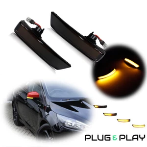 For Ford 2008-2012 Focus MK2 MK4 Sequential LED Side Mirror Signal Lights 2X - Foto 1 di 12