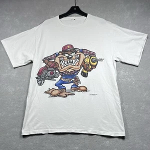 Vintage 90s Taz Tasmanian Devil T Shirt Size X-Large Monster Mechanic 1995 USA - Picture 1 of 13