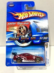 2006 Hot Wheels NISSAN SILVIA 515 #003 RED First Editions 3/38 Faster Than Ever - Picture 1 of 5