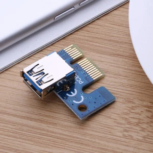 PCIe X1 Adapter PCI E 1X to USB 3.0 Female for PCI Express Riser Mining - Afbeelding 1 van 7