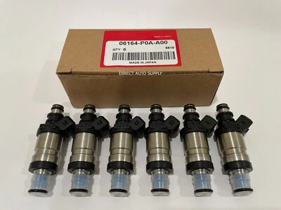 6 INYECTORES DE COMBUSTIBLE NUEVOS OEM 06164-P0A-A00 PARA 95-03 NSX 3,0 L V6 Foto 1 de 4