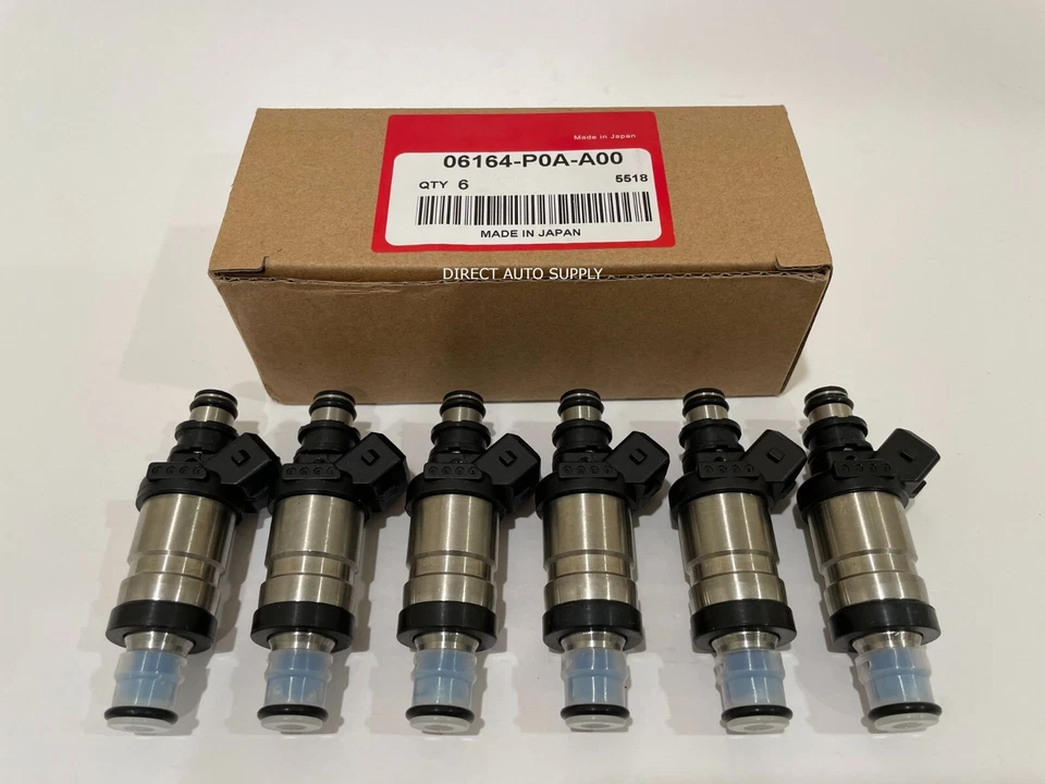 6 NEW OEM FUEL INJECTORS 06164-P0A-A00 FOR 95-03 NSX 3.0L V6 - Imagem 1 de 4