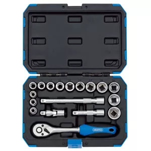 Draper 16359 3/8" Drive Metric 6 Point Socket Set 8-22mm - Picture 1 of 3