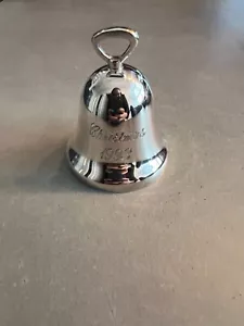 1993 Reed & Barton Annual Silver Plated Christmas Bell Ornament - Picture 1 of 3