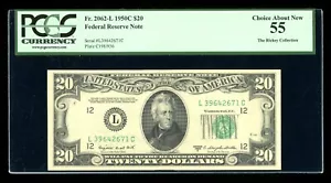 DBR 1950-C $20 FRN San Francisco Fr. 2062-L PCGS 55 Serial L39642671C - Picture 1 of 2