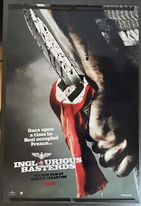 INGLOURIOUS BASTERDS Original Movie Theater Film Poster, 2009, KNIFE STYLE C D/S - Picture 1 of 6