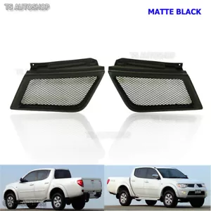 Blk Front Net Grill For Mitsubishi Triton L200 Ralliart Sport Ml 05 06 07 08 09 - Picture 1 of 5