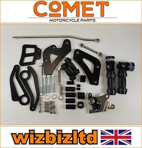 Comandi avanti neri Comet Honda Shadow Spirit VT 750 C4 2007-2015 FSHO01BK - Foto 1 di 24