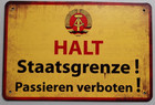 DDR Metallschild REPRO 20x30 als Deko für Sammler, Bar... VoPo Polizei Abzeichen