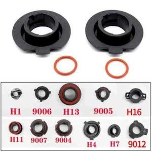 2Pcs Car LED Headlight Bulb Adapter Holder Base Sockets Retainer H4 H7 H11 H13 - Picture 1 of 17