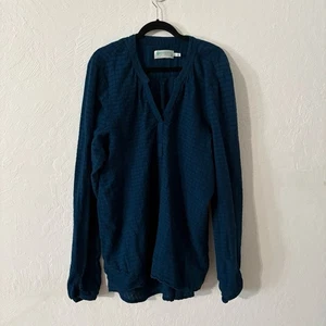 Aventura Clothing Women's Solange Tunic Top Dark Teal Sz XL Long Sleeve Organic - Picture 1 of 14